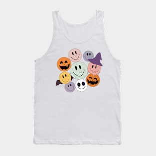 Fun Halloween design with emojis. Nice. Colorful Tank Top